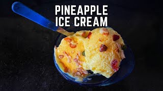 Pineapple Ice Cream | Home Made Ice Cream | Ready Mix Ice Cream