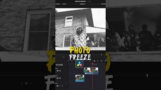 Freeze frame photo effect in DaVinci Resolve