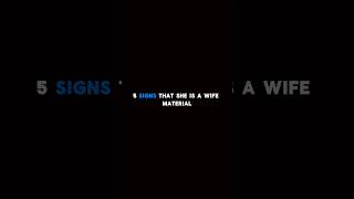 Five signs she is a wife material