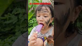 BOCIL PENGEMIS SUKA BANGET, MAKAN ES CREAM #baby #funny