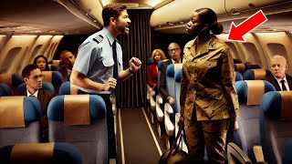 Man Refuses To Let a BLACK Soldier Sit In First Class, Then She Gives Him A Shocking Note!