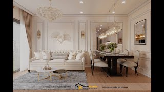 TÂN CỔ ĐIỂN TINH TẾ TRONG TỪNG ĐƯỜNG NÉT_ Mipec Cầu Giấy_ New Homes thiết kế và thi công nội thất