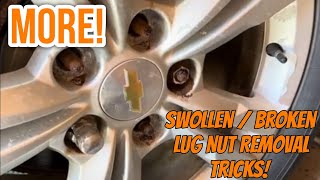 Stuck wheel removal & Rusted Broken, Swollen Lug-nut & Stuck Impossible Chevy Equinox Gmc Terrain