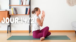 Jour 14 yoga flow doux : sérénité, apaisement et lâcher-prise