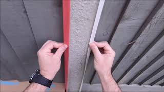 How to mask and protect exterior post's and bases when painting or spraying fence panel's