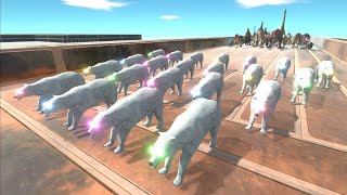 Race to eat NEON EYES POLAR BEARS - Animal Revolt Battle Simulator ARBS