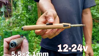 amazing ? Homemade soldering iron from bamboo with surprising results,unlock soldering iron