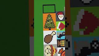 Minecraft Christmas Pixel Art - Christmas Tree #shorts