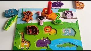 Wild Animals for kids/Educational videos for Toddlers/ Animal Names/Learning the names of animals