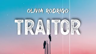 Olivia Rodrigo - traitor (lyrics video)