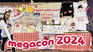 artist alley diaries | biggest table EVER at Megacon 2024 $$$ do I recommend?