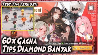 60x GACHA | TIPS DIAMOND BANYAK | TEST TIM TERKUAT: DemonSlayer+ MADARA dkk 🔥 HEROES COMBAT