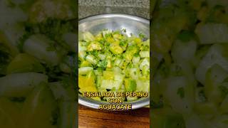 ENSALADA de PEPINO y AGUACATE 🤤! super rápida y fácil perfecta para acompañar