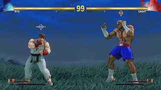 Street Fighter V - Ryu vs Sagat (LEVEL 8)