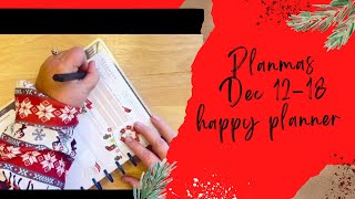 Planmas//Happy Planner Plan With Me -Dec 12-18