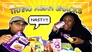 Jamaican & Mexican American trying Asian snacks | MUST watch | Everything Teash