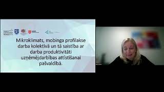 12.10.2023. vebinārs: Z.Drinke, "Mikroklimats, mobinga profilakse darba kolektīvā"