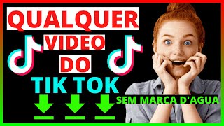 COMO BAIXAR VIDEOS DO TIKTOK PELO PC SEM PROGRAMA E SEM MARCA D'AGUA EM 2024.