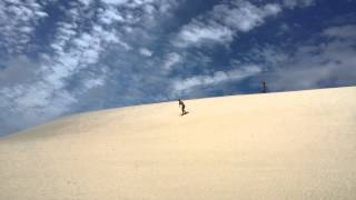 Sand Skiing at Little Sahara Park - Kangaroo Island