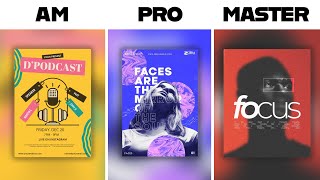 How To Design MASTER Level Graphic Designs (Move Away From Amateur)