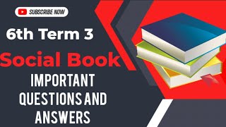 6th 3rd Term Scocial Important School Book Questions And Answers | TNPSC | GROUP 4 | Tamil | Group 2