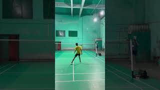 If your opponent is better than you then how to play with him? #badminton #rally #smash #shorts #yt