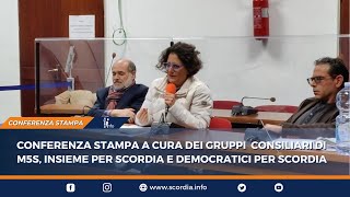 Conferenza stampa gruppi consiliari di opposizione Scordia