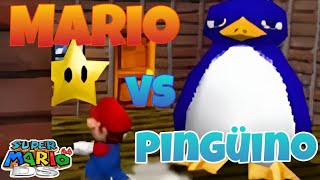 CARRERA contra el PINGÜINO 🐧 😈 - SUPER MARIO 64 DS