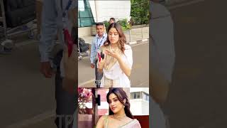 JANHVI KAPOOR SNAPPED AT DOMESTIC AIRPORT #jhanvikapoor #ytshorts #reels  | Telugu Prabha