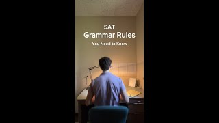 SAT Grammar Rules You Need to Know #shorts