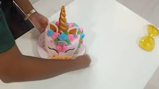 #unboxing#cake#tallcake#unicorncake#birthday#shorts #multitaskingpanel