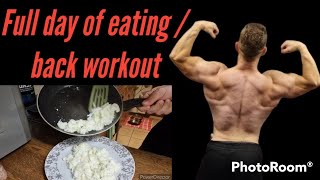 FULL DAY OF EATING ( LOW DAY ) / BACK AND BICEPS