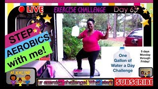 🔴 LIVE: Workout - Exercise Challenge Day #65 | Step Aerobic Workout | Fat to Fit | Gallon of Water