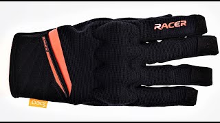 Rękawice RACER ROCA black grey orange