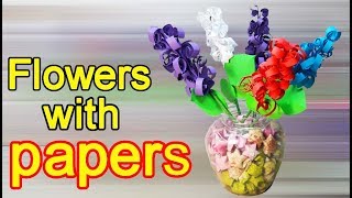 FLOWERS OF PAPER // HOW TO MAKE FLOWERS WITH PAPER