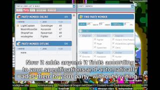 How to use the Party Search function in MapleStory