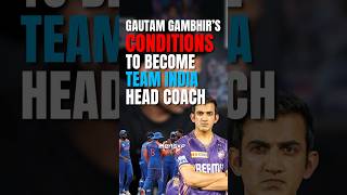 Gautam Gambhir’s conditions to become #teamIndia head coach. #gautamgambhir #bcci #t20worldcup