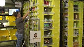 Amazon Warehouse Order Picking Robots