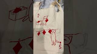 painting on a reusable bag! #art #painting #reusablebag