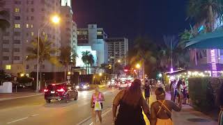 South Beach at night.