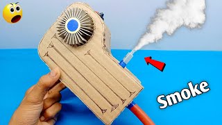 Making Mini DC Motor Smoke Machine At Home || Electric Smoke Creating with DC motor