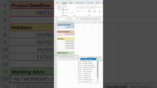 How to use the NETWORKDAYS.INTL function in Excel