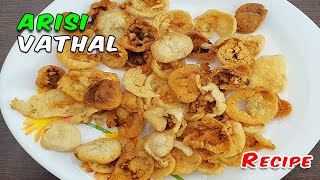 Arisi vathal in tamil | rice papad recipe in tamil | how to make rice papad in tamil