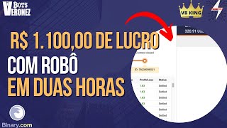 1.100 DE LUCRO COM ROBÔ AUTOMÁTICO  NA BINARY ! VEJA A OPERAÇÃO COMPLETA