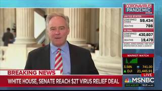 Tim Kaine Outraged Pompeo Used Term ‘Wuhan Virus’ With G-7 Ministers, ‘Trying To Deflect Blame’