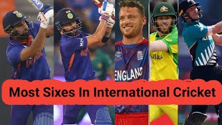 Most Sixes In International Cricket 🏏 Top 5 Batsman 🔥 #shorts #rohitsharma #viratkohli