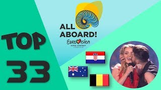 Eurovision 2018 - TOP 33 (06/03/2018)