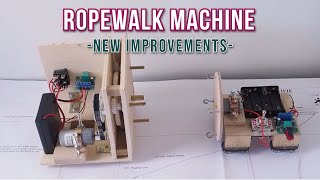 MODEL SHIP ROPEWALK prototype for rigging - Part 2 improvements