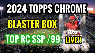 🔥2024 Topps Chrome Blaster Box RIP Big Wes Media LIVE! OPENING Baseball Cards👈⚾️🔥