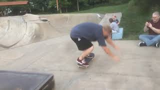 Ethan Davis Crooked Grind Nollie Flip Wheeling Skatepark